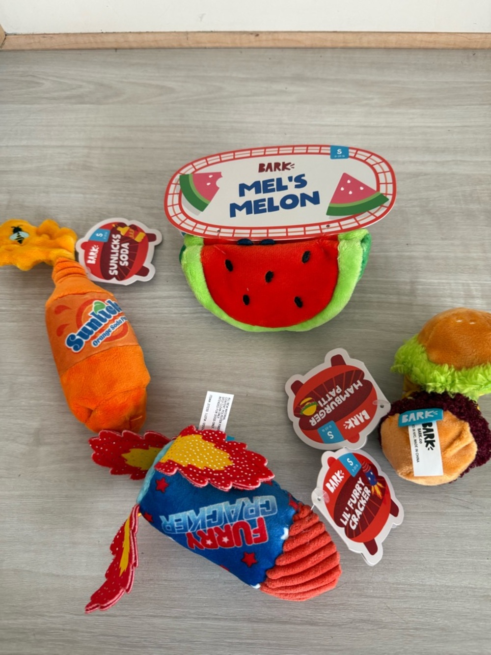 BARK Plush Dog Toys (4)